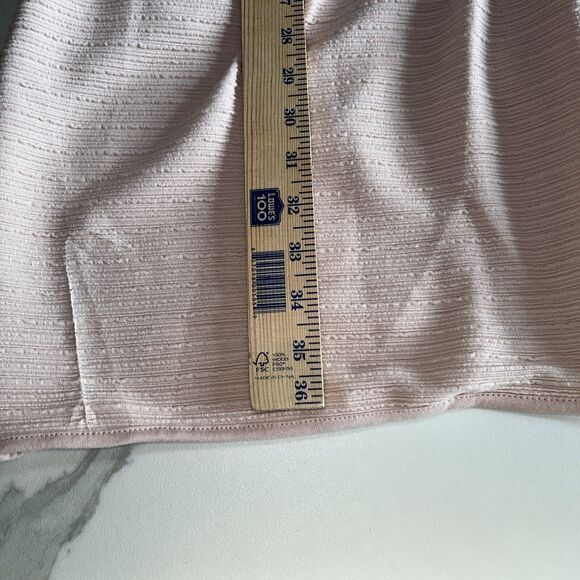 Tahari Women's Blush Pink Open-Front Long Jacket Textured Coat Plus Size 1X NWT - Picture 5 of 11